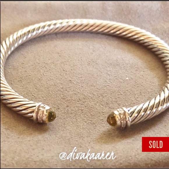 David Yurman Jewelry - 🔺SOLD🔺DavidYurman Lemon Citrine Diamond Bracelet